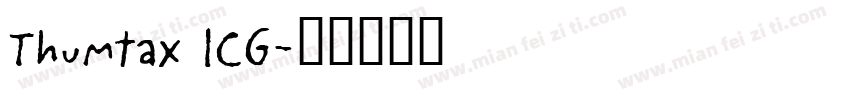 Thumtax ICG字体转换